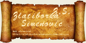 Zlatiborka Simenović vizit kartica